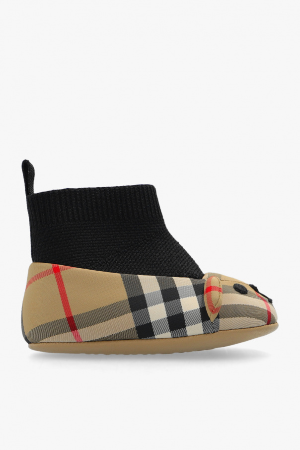 Buying Burberry Kids Check Canvas Slip-on Sneaker